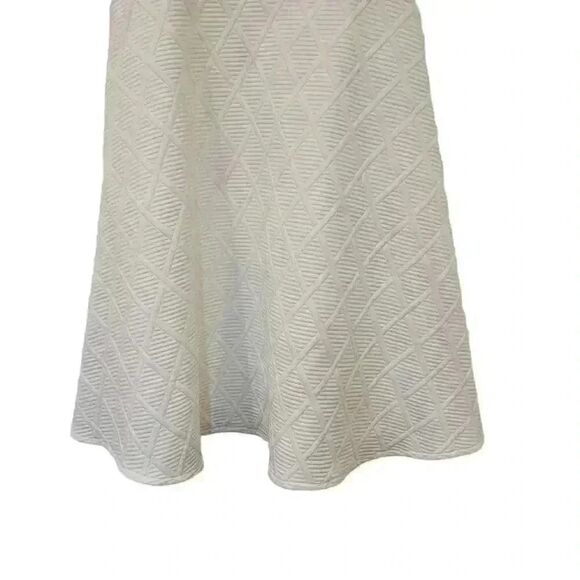Rihoas Women's Off White Poly The Argyle Embossed Mini Dress NEW - Picture 10 of 16
